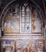GIOTTO di Bondone Frescoes in the fourth bay of the nave oil painting artist